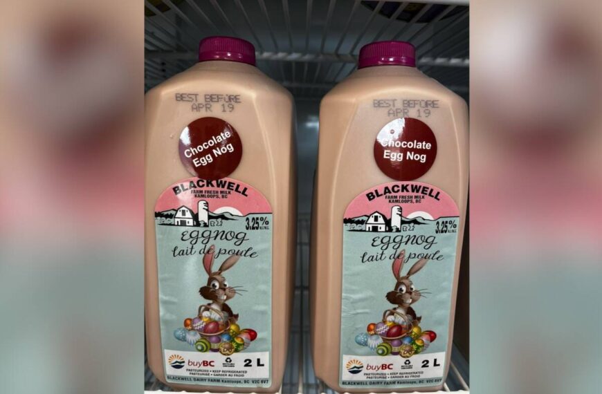 Eggnog for Easter? Kamloops dairy farm releases new chocolate nog ahead of holiday weekend